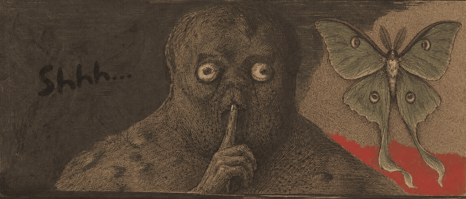 Alfred Kubin, Die Einbeere (One Berry), c. 1900 (digitally altered)