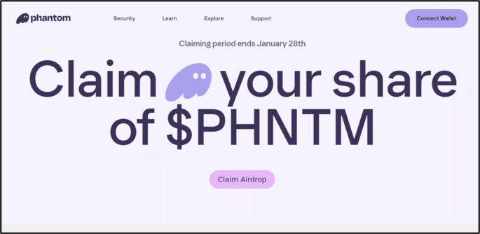 Example of a drainer-as-a-service phishing campaign impersonating a legitimate Web3 brand.