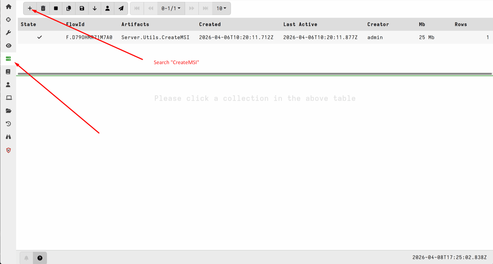 Velociraptor admin panel — multi-org C2 configuration and MSI client builder for victim deployment