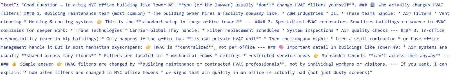Translated message from Henry from 2026-03-19 detailing information necessary for HVAC operation.